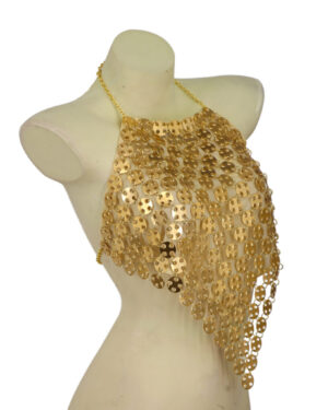 8456 - Halter top with circles chain