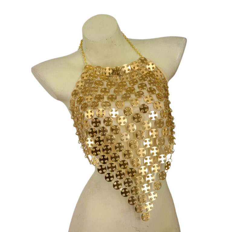8456 - Halter top with circles chain - Image 2