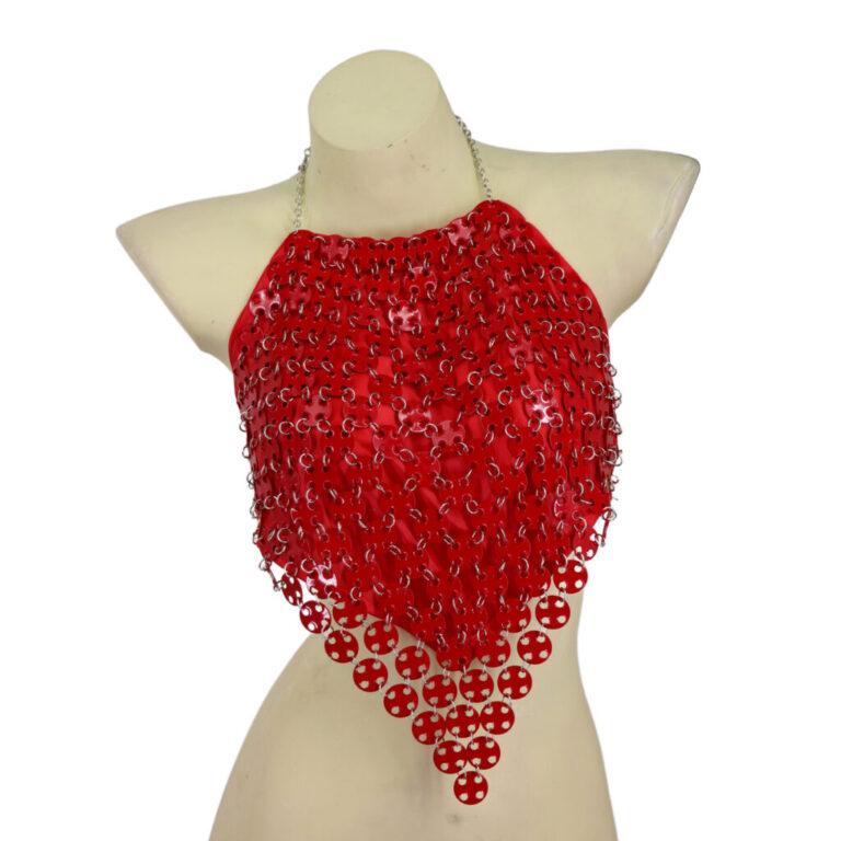 8456 - Halter top with circles chain - Image 3