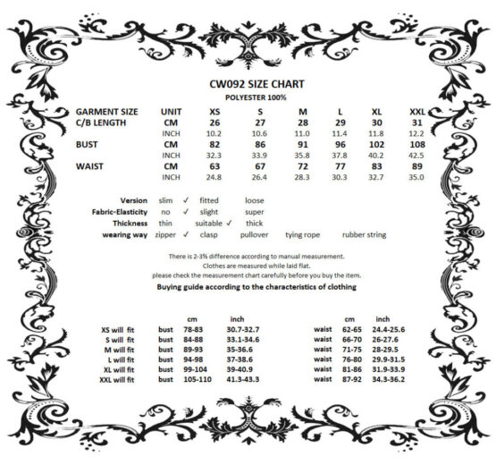 CW092 - Romantic heart velvet corset with jewel chains - Image 8