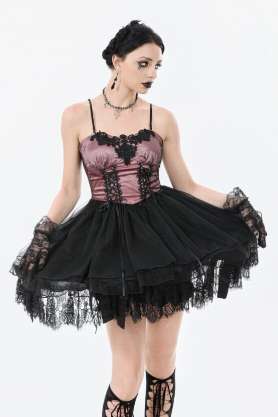 DW1070 - Gothic Lolita mini dress - Image 8