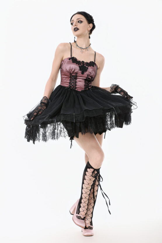DW1070 - Gothic Lolita mini dress - Image 6