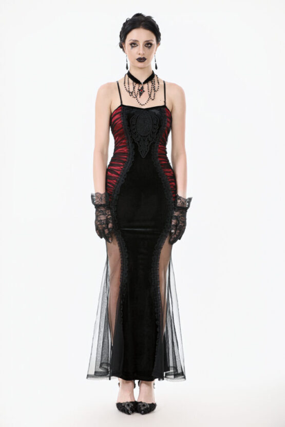 DW1078 - Blood lace siren bodycon dress - Image 5