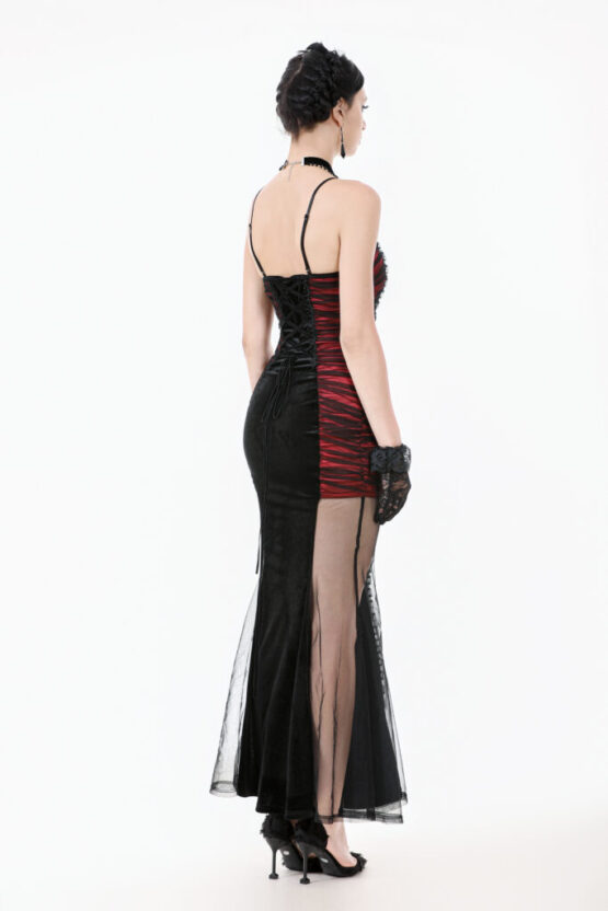 DW1078 - Blood lace siren bodycon dress - Image 3