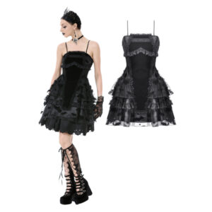 DW1088 - Gothic bat coffin Lolita dress