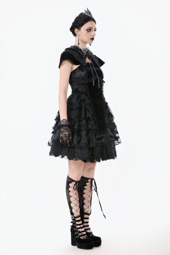 DW1088 - Gothic bat coffin Lolita dress - Image 6