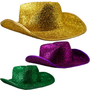 JC572 - Glitter grass cowboy party hat