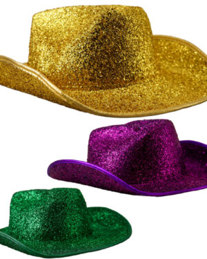 JC572 - Glitter grass cowboy party hat