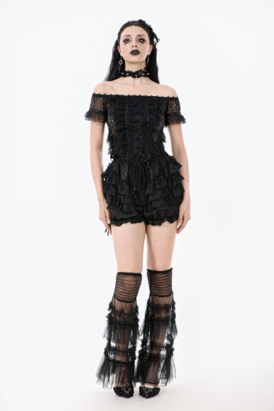PW135 - Lolita lace-trimmed lantern shorts - Image 4