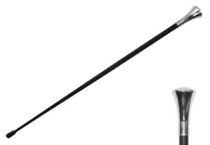 T281801SL - 35.5" Classic Walking Cane, Silver