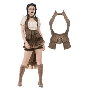 VW023 - Steampunk utility vest with cargo pockets