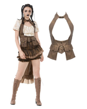 VW023 - Steampunk utility vest with cargo pockets