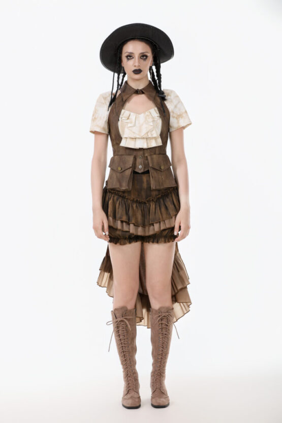 VW023 - Steampunk utility vest with cargo pockets - Image 5