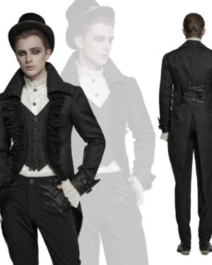 WY1773 - Ruffle jacquard tuxedo