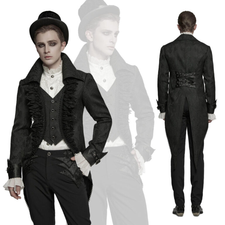 WY1773 - Ruffle jacquard tuxedo
