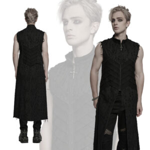 WY1792 - Punk structure long vest-L