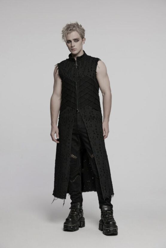 WY1792 - Punk structure long vest-L - Image 2