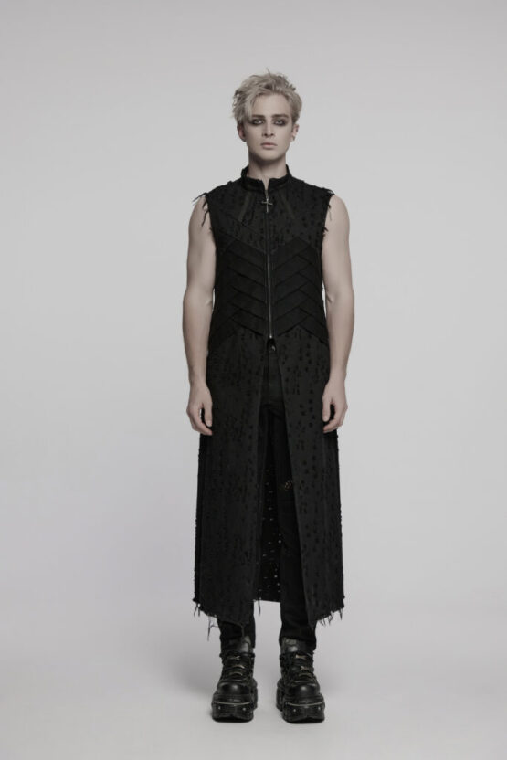WY1792 - Punk structure long vest-L - Image 3