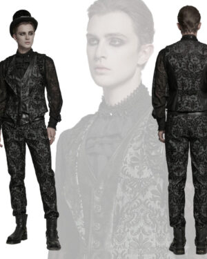 WY1793 - Goth palace embroidered waistcoat-M