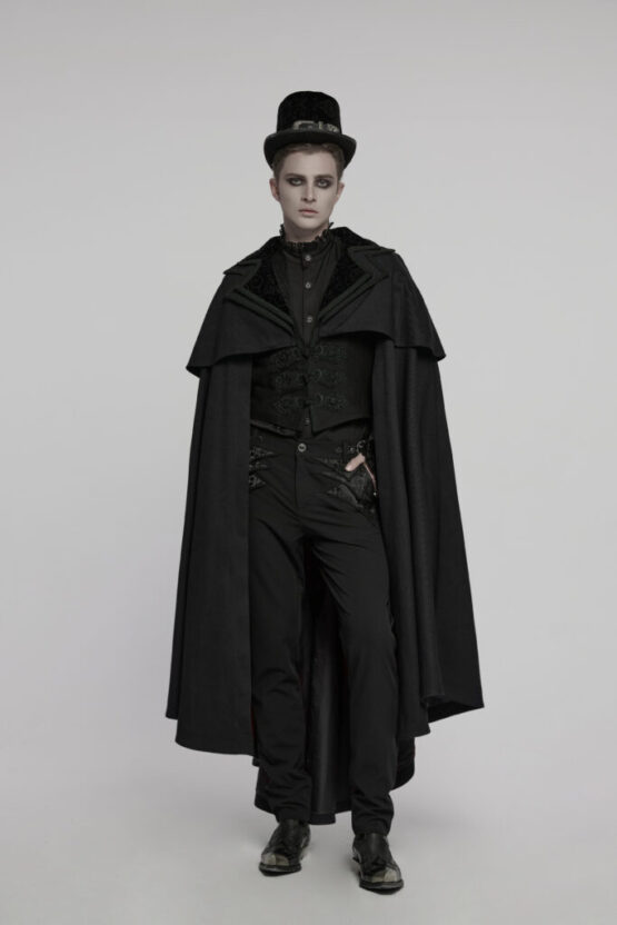 WY1810 - Retro goth cloak-L - Image 3