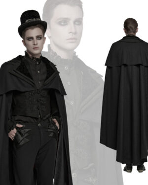 WY1810 - Retro goth cloak-L