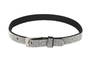 16826 - Crystal Suede Buckle Choker