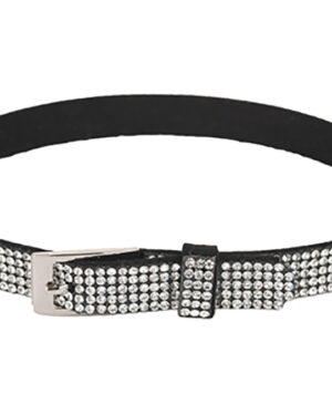 16826 - Crystal Suede Buckle Choker
