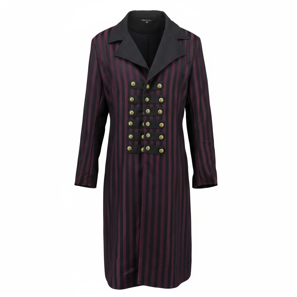 200111 - Pirate, Long Striped Jacket