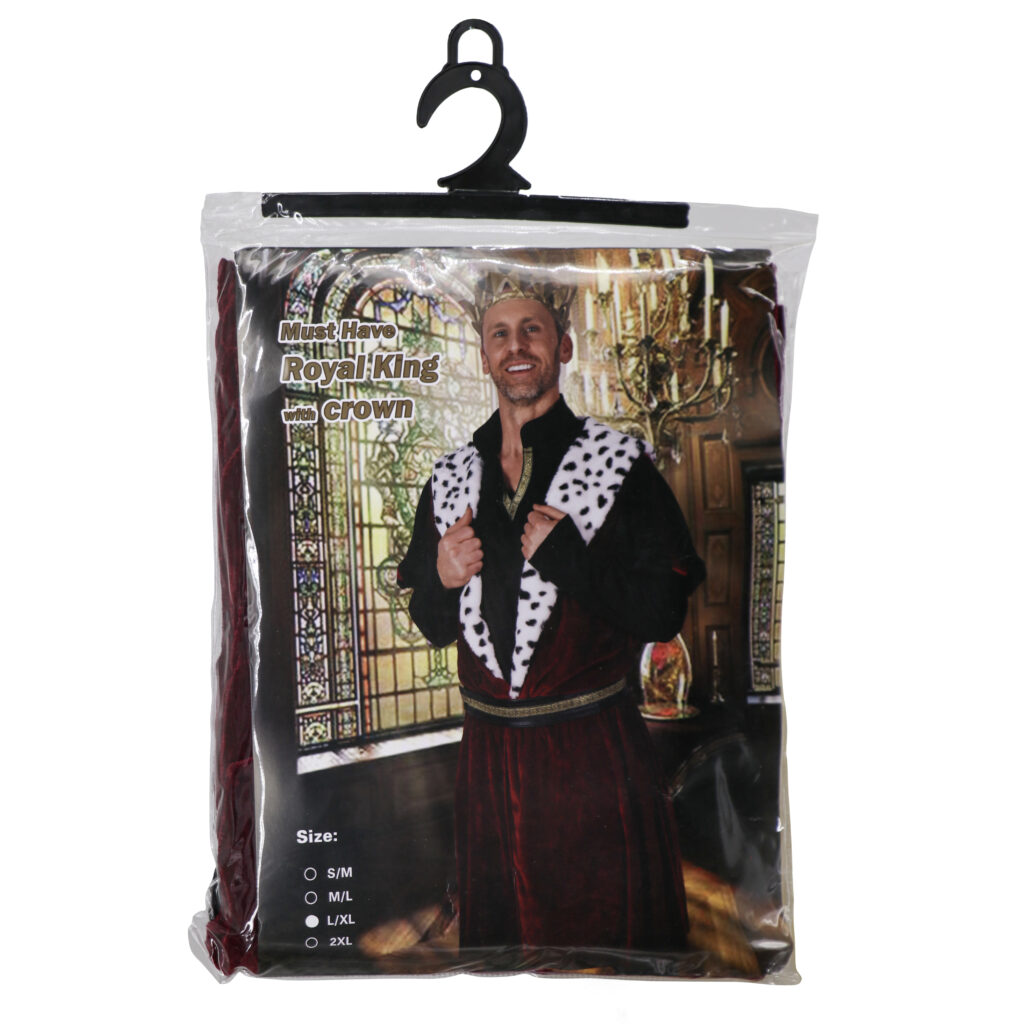 2672 - Royal King coat with faux fur trim, crown included - Image 6
