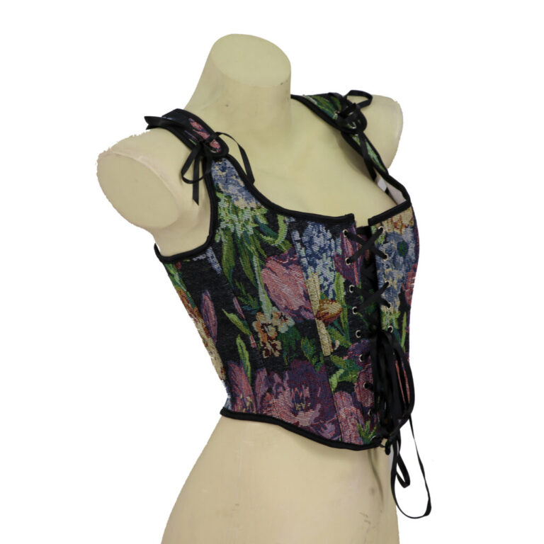 2856 - Flower print corset