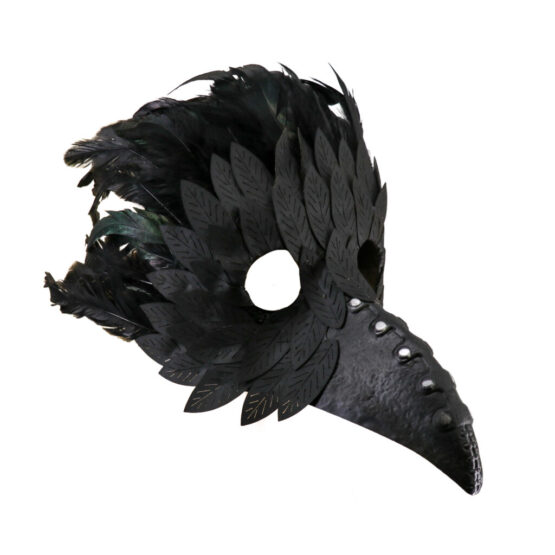 63227 - Plague mask with black feathers.. - Image 2