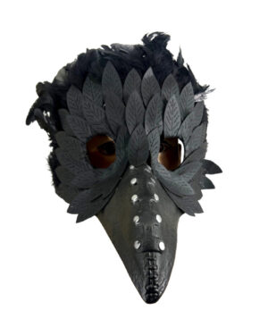 63227 - Plague mask with black feathers..