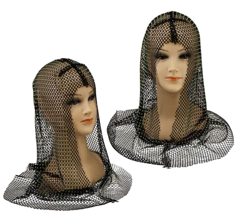 94093 - Rhinestone Hooded cape - Image 2