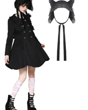 ACP010 - Dark kitty ears bonnet