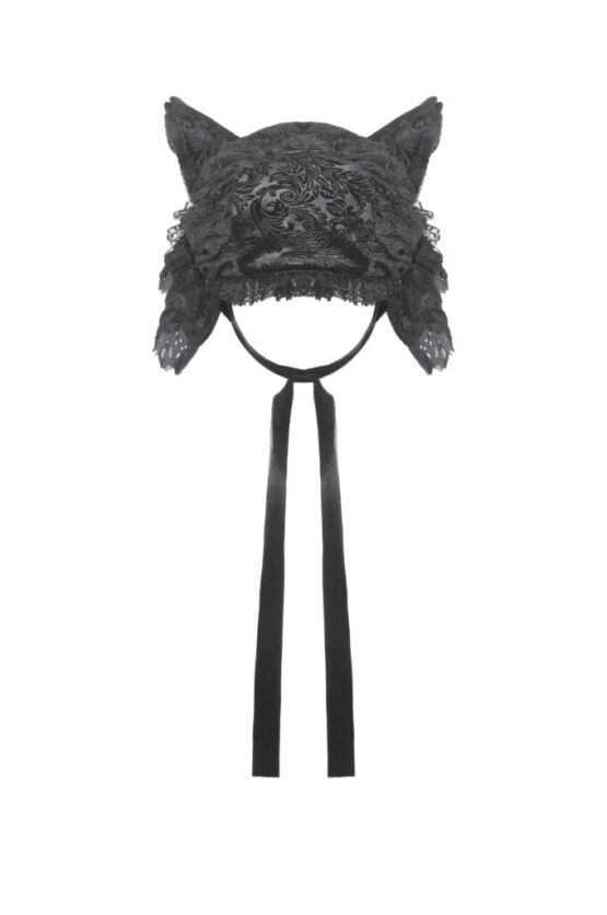 ACP010 - Dark kitty ears bonnet - Image 3