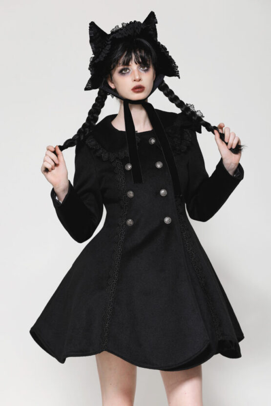 ACP010 - Dark kitty ears bonnet - Image 7