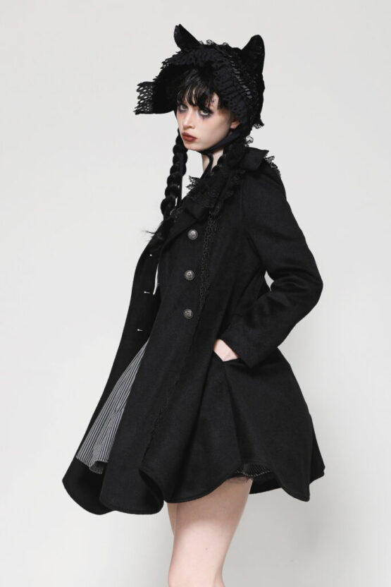 ACP010 - Dark kitty ears bonnet - Image 6