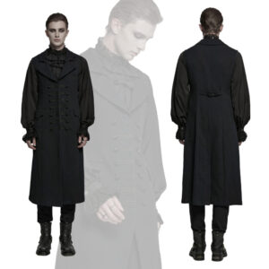 WY1799 - Dark night vampire long vest-M