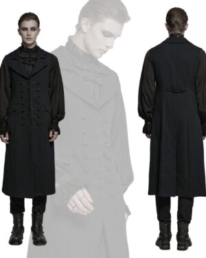 WY1799 - Dark night vampire long vest-M
