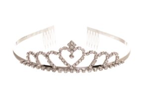 60446 - Rhinestone Heart Princess Tiara