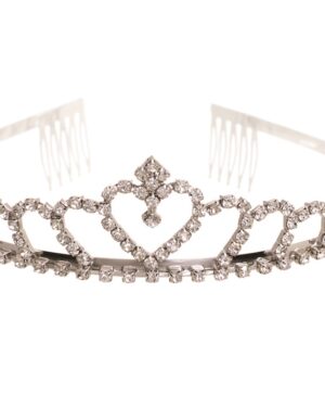 60446 - Rhinestone Heart Princess Tiara