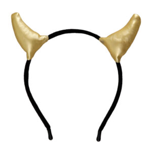 71596 - Gold devil horn headband