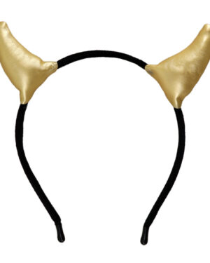 71596 - Gold devil horn headband