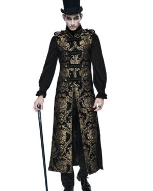 200124 - Gothic Damask Military Waistcoat