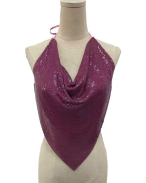8508 - Chainmail 3mm Top V-shape - Magenta