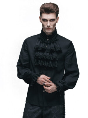 91019 - Gothic Flounce tie cotton shirt