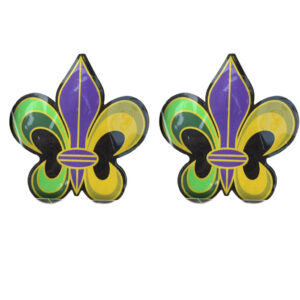1280 - Mardi Gras Fleur-de-Lis Pasties - Purple, Green & Gold