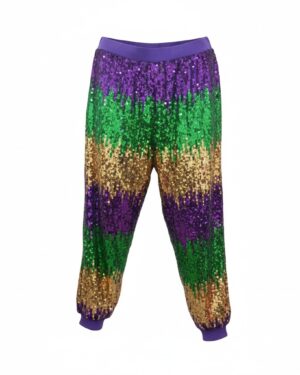 3897 - Mardi Gas sequin jogger pants