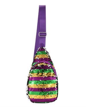 HBG104965 - Mardi-Gras Sling Sequin Bag
