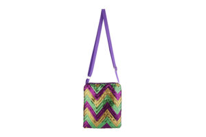 HBG105286 - Mardi-Gras Sequins cross-body bag